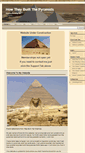 Mobile Screenshot of howtheybuiltthepyramids.com